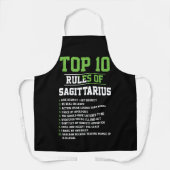Top 10 van Sagittarius Birthday Horoscope Schort (Voorkant)
