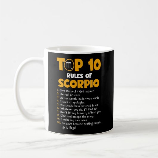 Top 10 van Scorpio Birthday Gifts Koffiemok (Links)