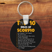Top 10 van Scorpio Birthday Gifts Sleutelhanger (Voorkant)