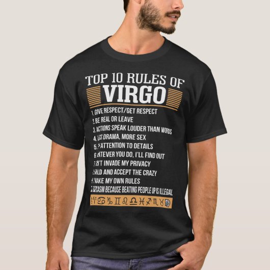 Top 10 van Virgo Zodiac geeft respect (Voorkant)