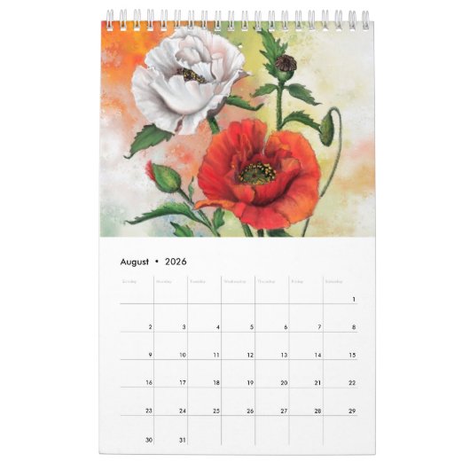 Top 12 mooiste bloemen schilderij kunst migned kalender (Aug 2026)