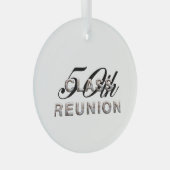 TOP 50th Class Reunion Glass Ornament (Voorkant Rechts)