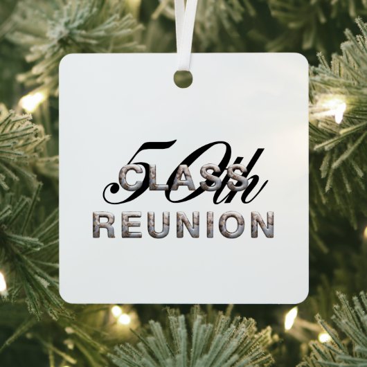 TOP 50th Class Reunion Metal Ornament (Insitu)