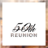 TOP 50th Class Reunion Window Cling Raamsticker (Vel 2)
