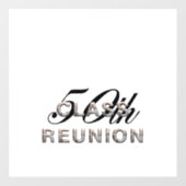 TOP 50th Class Reunion Window Cling Raamsticker (Vel)