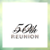 TOP 50th Class Reunion Window Cling Raamsticker (Vel 3)