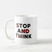 Top A Twink (Stop en Denk) Grappig Koffiemok (Links)