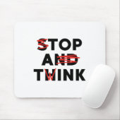 Top A Twink (Stop en Denk) Grappig Muismat (Met muis)