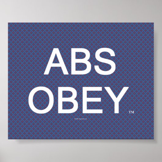 TOP Abs Obey Poster (Voorkant)