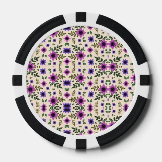 Top and bottom view of a poker chip  (Voorkant)