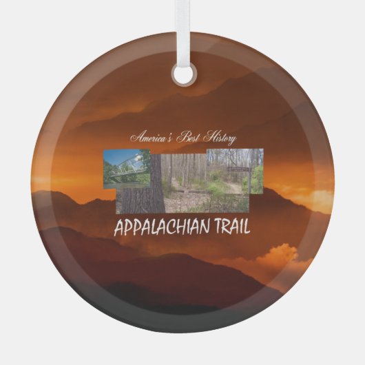TOP Appalachian Trail Glass Ornament (Voorkant)