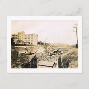 Top Ave. Train Station, Jersey City NJ  Briefkaart