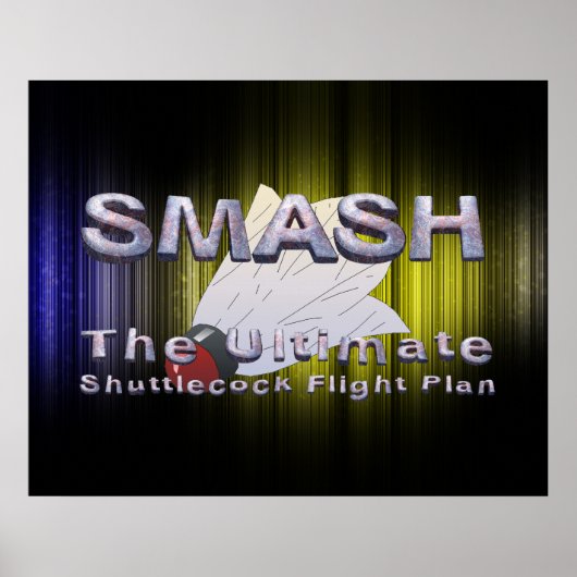 TOP Badminton Slogan Poster (Voorkant)
