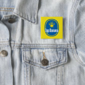 Top Banaan 2 inch vierkante knop Button 5,1 Cm (In situ)