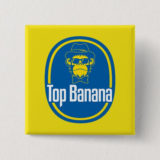 Top Banaan 2 inch vierkante knop Button 5,1 Cm (Voorkant)