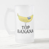 Top Banaan - Gepersonaliseerd Matglas Bierpul (Links)