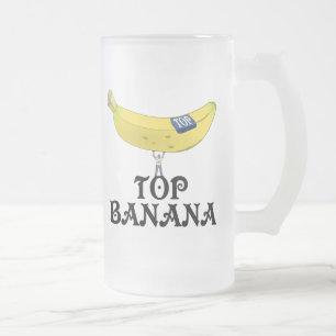 Top Banaan - Gepersonaliseerd Matglas Bierpul