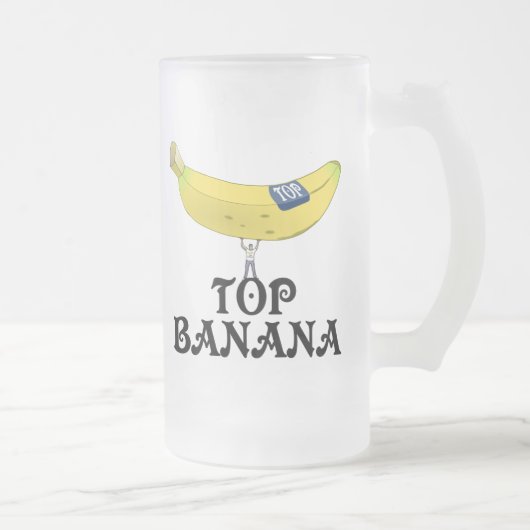Top Banaan - Gepersonaliseerd Matglas Bierpul (Rechts)