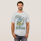 Top Banaan Nummer Een Grappige Retro Slogan T-Shir (Voorkant volledig)