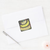 Top banaan. vierkante sticker (Envelop)