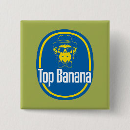 Top Banana 2-inch Square Button
