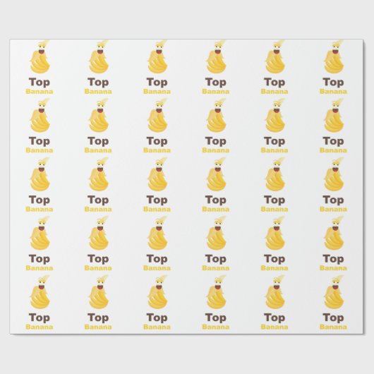 Top Banana Cadeaupapier (Vlak)