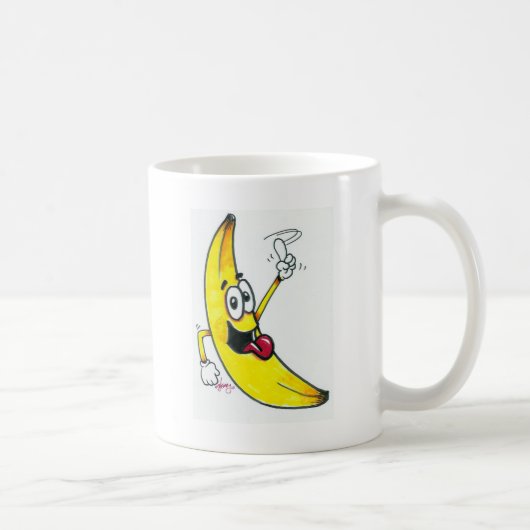 Top Banana, dansende bananencartoon Koffiemok (Rechts)