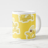 Top Banana Fun Motivatie Yellow Toon Pattern Grote Koffiekop (Voorkant rechts)