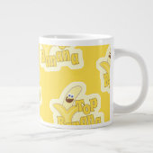Top Banana Fun Motivatie Yellow Toon Pattern Grote Koffiekop (Rechts)
