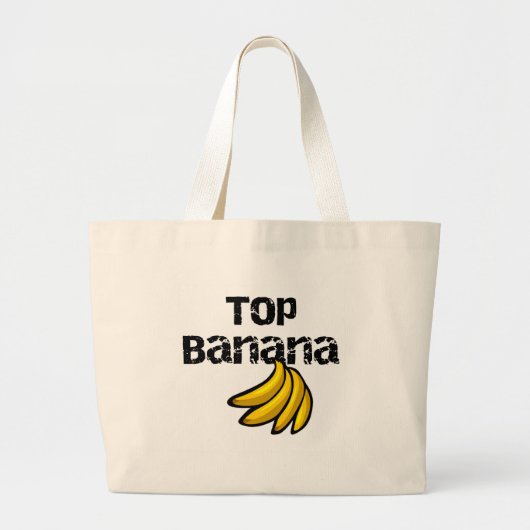 Top Banana Grote Tote Bag (Voorkant)
