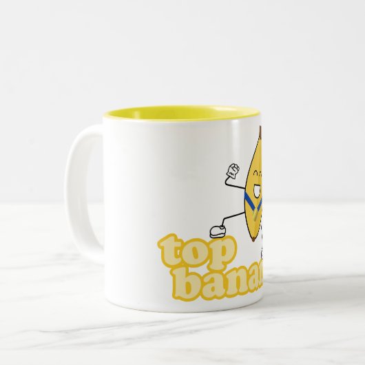 Top Banana-Mok Tweekleurige Koffiemok (Voorkant links)