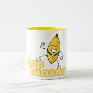 Top Banana-Mok Tweekleurige Koffiemok