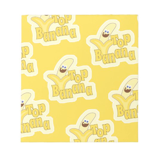 Top Banana Pattern Notitieblok (Voorkant)