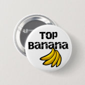 Top Banana Ronde Button 5,7 Cm (Voorkant /achterkant)