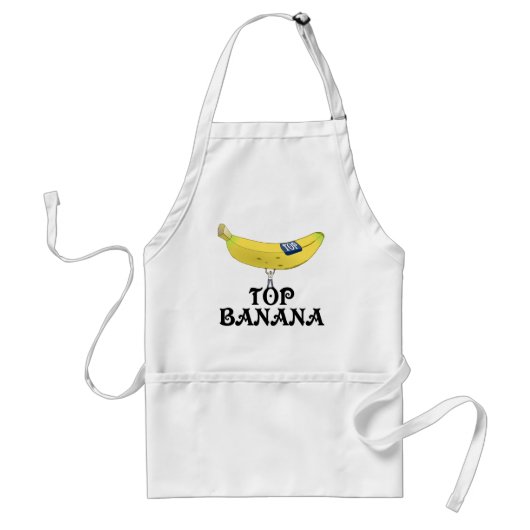 Top Banana Standaard Schort (Voorkant)