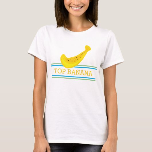 TOP BANANA, stripes with yellow banana (Voorkant)