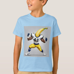 "Top Banana Touchdown" Banaan Hoofd Voetballer T-shirt