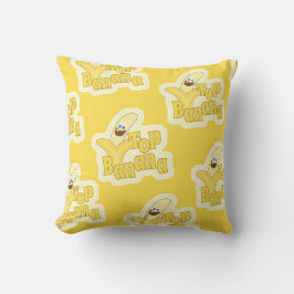 Top Banana Yellow Motivatie Winner Patroon Kussen