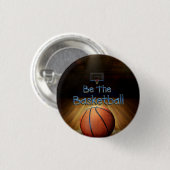 TOP Basketbal Slogan Ronde Button 3,2 Cm (Voorkant /achterkant)