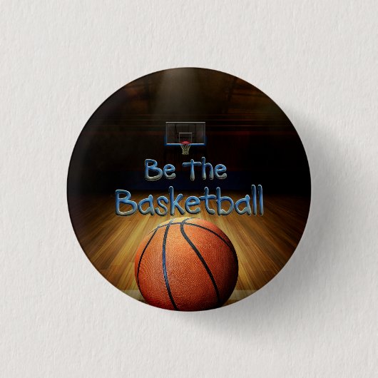 TOP Basketbal Slogan Ronde Button 3,2 Cm (Voorkant)