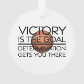 TOP Basketball Victory Slogan Ornament (achterkant)