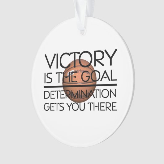 TOP Basketball Victory Slogan Ornament (voorkant)