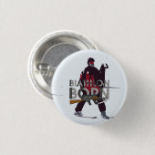 TOP Biatlon Geboren Ronde Button 3,2 Cm (Voorkant /achterkant)
