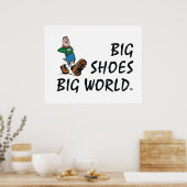 TOP Big Shoes Big World Poster (Keuken)