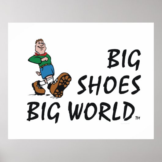 TOP Big Shoes Big World Poster (Voorkant)