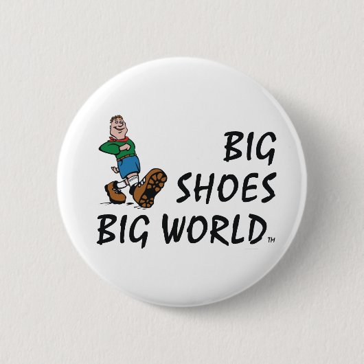 TOP Big Shoes Big World Ronde Button 5,7 Cm (Voorkant)