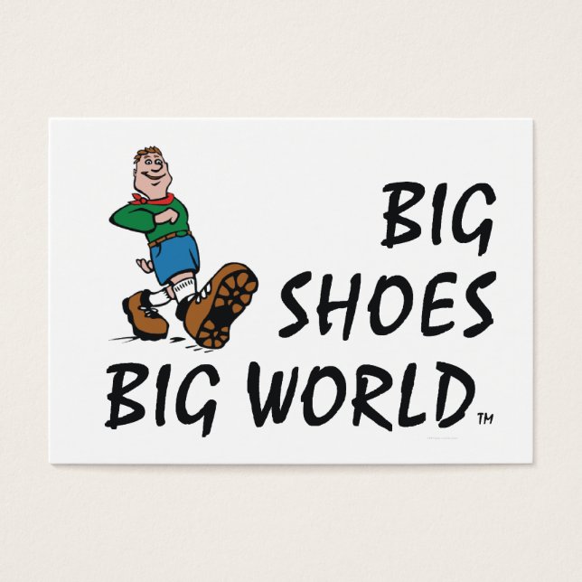 TOP Big Shoes Big World Visitekaartje (Voorkant)