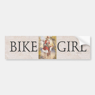TOP Bike Girl Bumpersticker