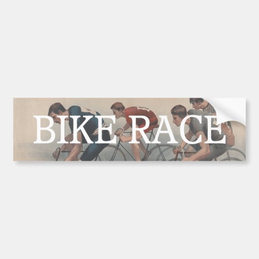 TOP Bike Race Bumpersticker (Voorkant)