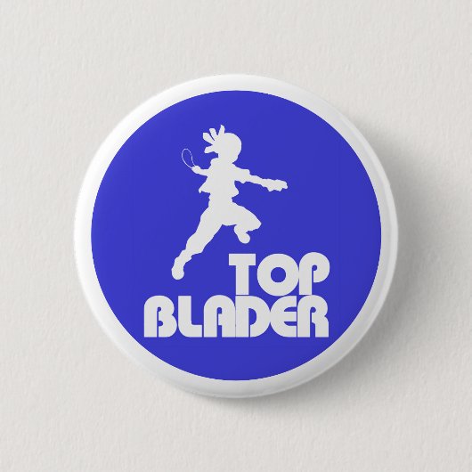 Top Blader Pin! Ronde Button 5,7 Cm (Voorkant)